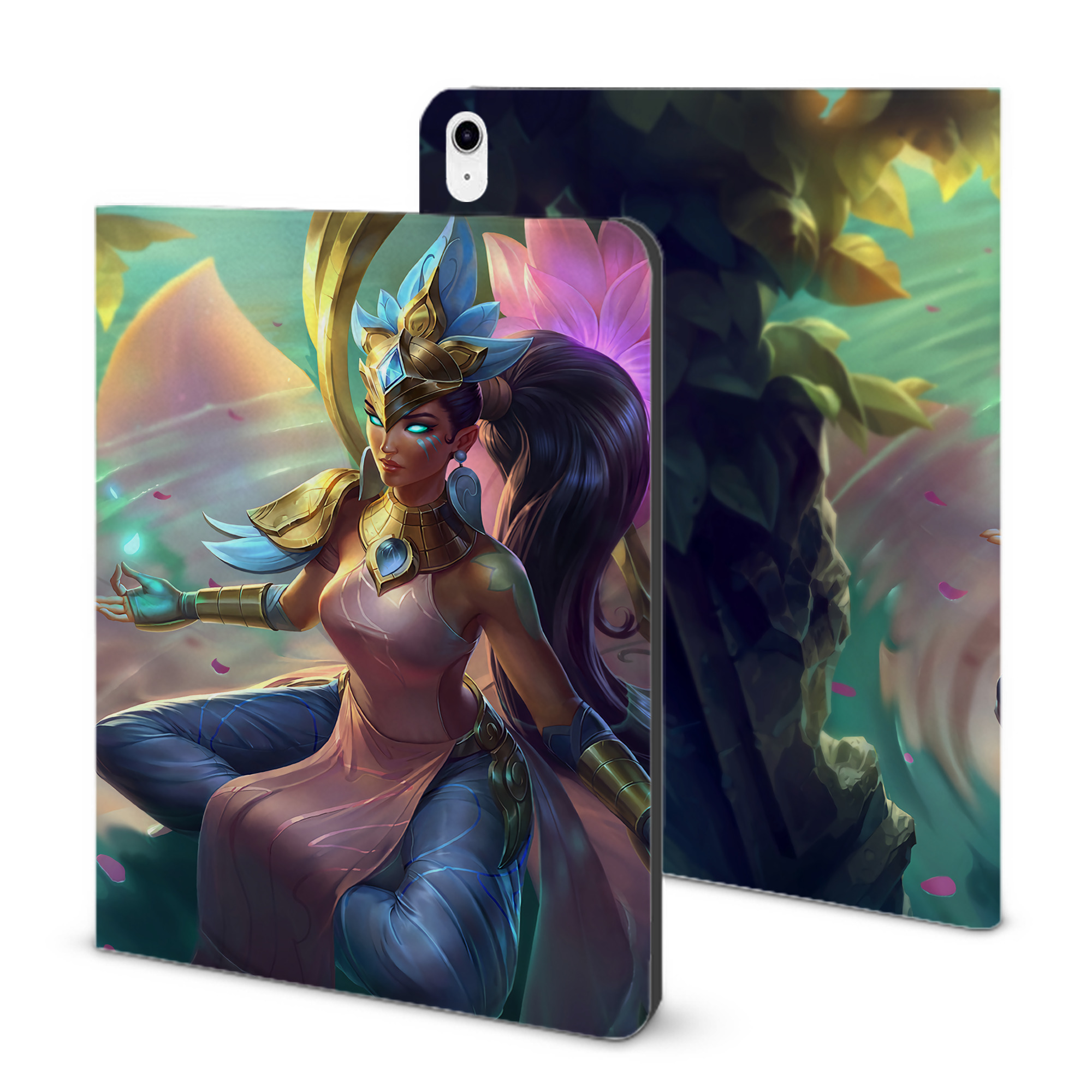 （画像用） リーグ・オブ・レジェンド League of Legends LOL IPad ケース ブック型 PUレザー TPU 耐衝撃 軽量 薄型 ペン収納なし 全面保護 IPad 各モデル対応